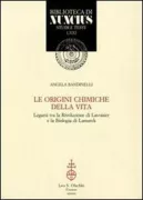 Copertina libro <b>Le origini chimiche della vita</b>