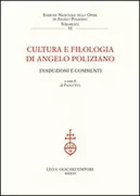 Copertina libro <b>Cultura e filologia di Angelo Poliziano</b>