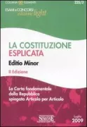 Copertina libro <b>La costituzione esplicata</b>