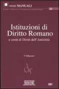 Copertina libro <b>Istituzioni di Diritto Romano</b>