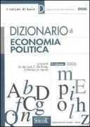 Copertina libro <b>Dizionario di economia politica</b>