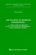 Copertina libro <b>De Ecclesia et hominum consortione</b>