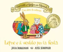 Copertina libro <b>Lepre e il vestito per la festa<br></b>(titolo originale o altro titolo: <i>Hare's new dress</i>)