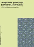 Copertina libro <b>Semplificazione amministrativa, privatizzazioni e finanza locale</b>