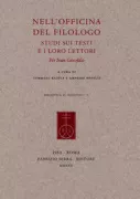 Copertina libro <b>Nell'officina del filologo</b>
