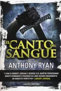 Copertina libro <b>Il canto del sangue<br></b>(titolo originale o altro titolo: <i>Blood song</i>)