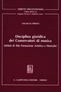 Copertina libro <b>Disciplina giuridica dei conservatori di musica</b>