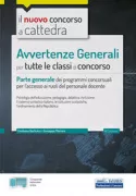Copertina libro <b>Avvertenze generali per tutte le classi di concorso</b>