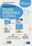 Copertina libro Kit completo Concorsi Polizia municipale