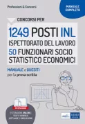 Copertina libro 1249 posti INL Isp. lavoro 50 Funz. stat
