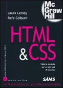 Copertina libro <b>HTML & CSS<br></b>(titolo originale o altro titolo: <i>Sams teach yourself web publishing with HTML and CSS in one hour a day</i>)