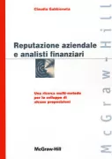 Copertina libro <b>Reputazione aziendale e analisti finanziari</b>