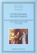 Copertina libro <b>Un programma per Melpomene</b>