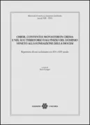 Copertina libro <b>Chiese, conventi e monasteri in Crema e nel suo territorio dall'inizio del dominio veneto alla fondazione della diocesi</b>