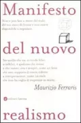 Copertina libro <b>Manifesto del nuovo realismo</b>
