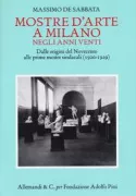 Copertina libro <b>Mostre d'arte a Milano negli anni Venti</b>