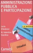 Copertina libro <b>Amministrazione pubblica e partecipazione</b>
