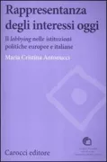 Copertina libro <b>Rappresentanza degli interessi oggi</b>