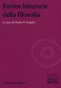 Copertina libro <b>Forme letterarie della filosofia</b>