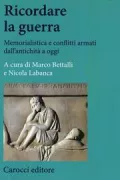 Copertina libro <b>Ricordare la guerra</b>