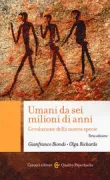 Copertina libro <b>Umani da sei milioni di anni</b>