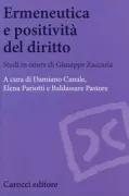 Copertina libro <b>Ermeneutica e positività del diritto</b>