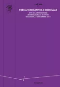 Copertina libro <b>Poesia tardoantica e medievale</b>