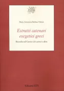 Copertina libro <b>Estratti catenari esegetici greci</b>