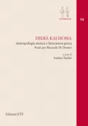 Copertina libro <b>Hierà kai hosia</b>