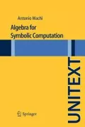 Copertina libro <b>Algebra for Symbolic Computation</b>
