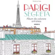Copertina libro Parigi segreta Album da colorare antistress