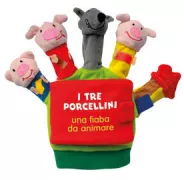 Copertina libro <b>I tre porcellini: una fiaba da animare<br></b>(titolo originale o altro titolo: <i>The three little pigs finger puppet glove</i>)