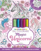 Copertina libro Caleidoscopio da colorare - Magici unicorni