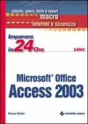 Copertina libro <b>Imparare Microsoft Office Access 2003 in 24 ore<br></b>(titolo originale o altro titolo: <i>Teach yourself Microsoft Office Access 2003 in 24 hours</i>)
