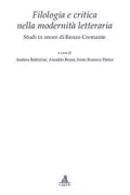 Copertina libro <b>Filologia e critica nella modernità letteraria</b>
