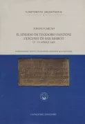 Copertina libro <b>Il sinodo di Teodoro Fantoni vescovo di San Marco</b>