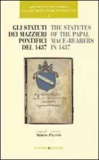 Copertina libro <b>Gli statuti del Mazzieri pontifici del 1437</b>