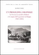 Copertina libro <b>Un programma coloniale</b>