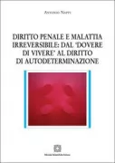 Copertina libro <b>Diritto penale e malattia irreversibile</b>