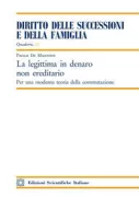 Copertina libro <b>La legittima in denaro non ereditario</b>