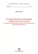 Copertina libro <b>Lo Statuto dei lavoratori</b>