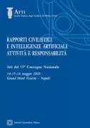 Copertina libro <b>Rapporti civilistici e intelligenze artificiali</b>