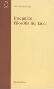 Copertina libro <b>Insegnare filosofia nei licei</b>