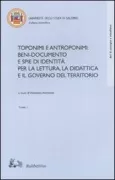 Copertina libro <b>Toponimi e antroponimi</b>