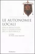 Copertina libro <b>Le autonomie locali</b>