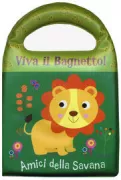Copertina libro <b>Viva il bagnetto!<br></b>(titolo originale o altro titolo: <i>Olà, Bebé! Animals da Savana</i>)