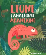 Copertina libro <b>Leone camaleonte arancione<br></b>(titolo originale o altro titolo: <i>Neon Leon</i>)