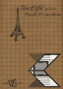 Copertina libro TOUR EIFFEL GRAFICA. PUZZLE 3D DA COLORA