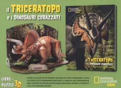 Copertina libro <b>Il triceratopo e i dinosauri corazzati</b>