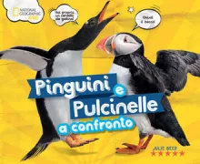Copertina libro <b>Pinguini e Pulcinelle a confronto<br></b>(titolo originale o altro titolo: <i>Penguins vs. Puffins</i>)